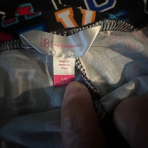 Colorful Love Print Leggings No Boundaries L/G (11-13) - Picture 4 of 5